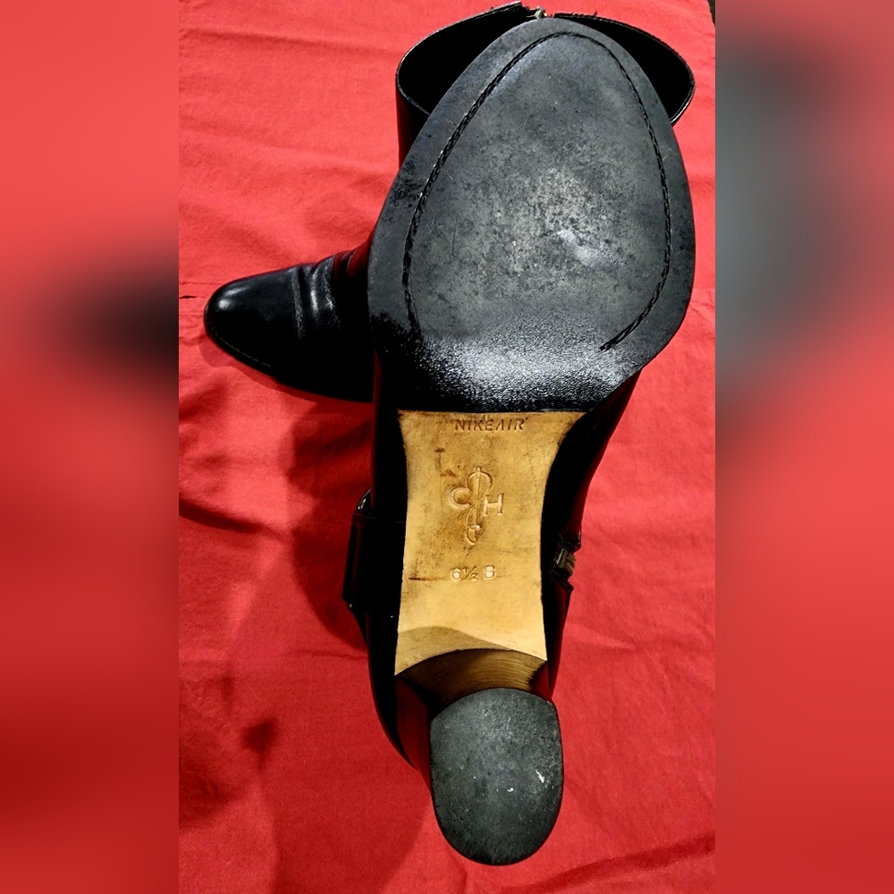 COLE HAAN | Leather Ankle Boots with Nike Air Comfort | Size 6.5 B - Picture 5 of 11